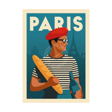 Affiche Paris - Le Parisien | Fleux | 2