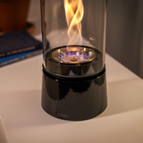 Cheminée / Feu de table Spin Air 900 - Ø 10.6 x 40.5 cm - Émail Noir | Fleux | 5