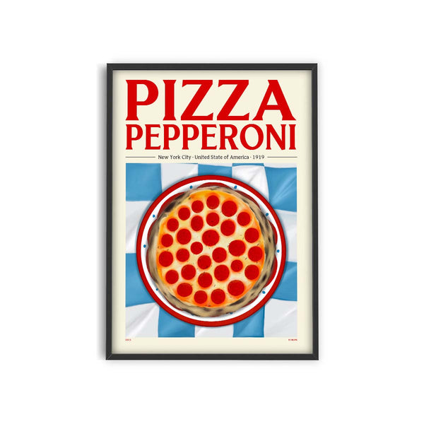 Affiche Pizza Pepperoni