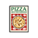 Affiche Pizza Quattro Formaggi | Fleux | 2