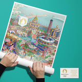 Affiche Officielle des Jeux Olympiques de Paris 2024 - 50 x 70 cm | Fleux | 6