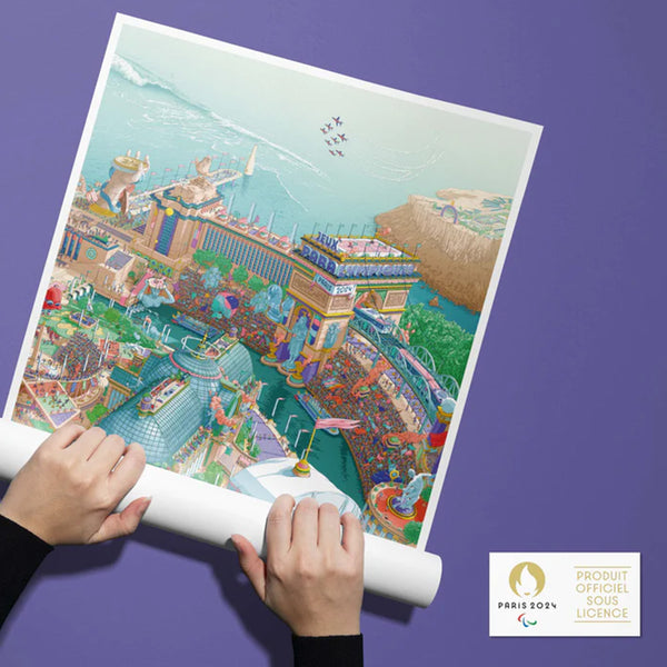 Affiche Officielle des Jeux Paralympiques de Paris 2024 - 50 x 70 cm