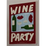 Affiche A3 Wine Party Red | Fleux | 3