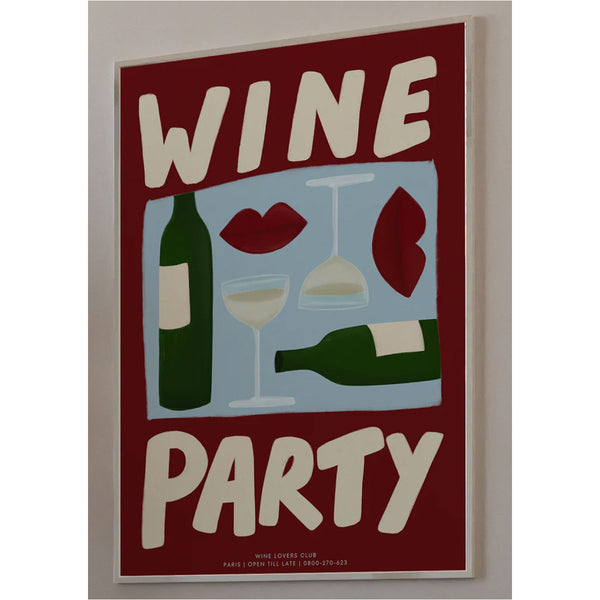 Affiche A3 Wine Party Red