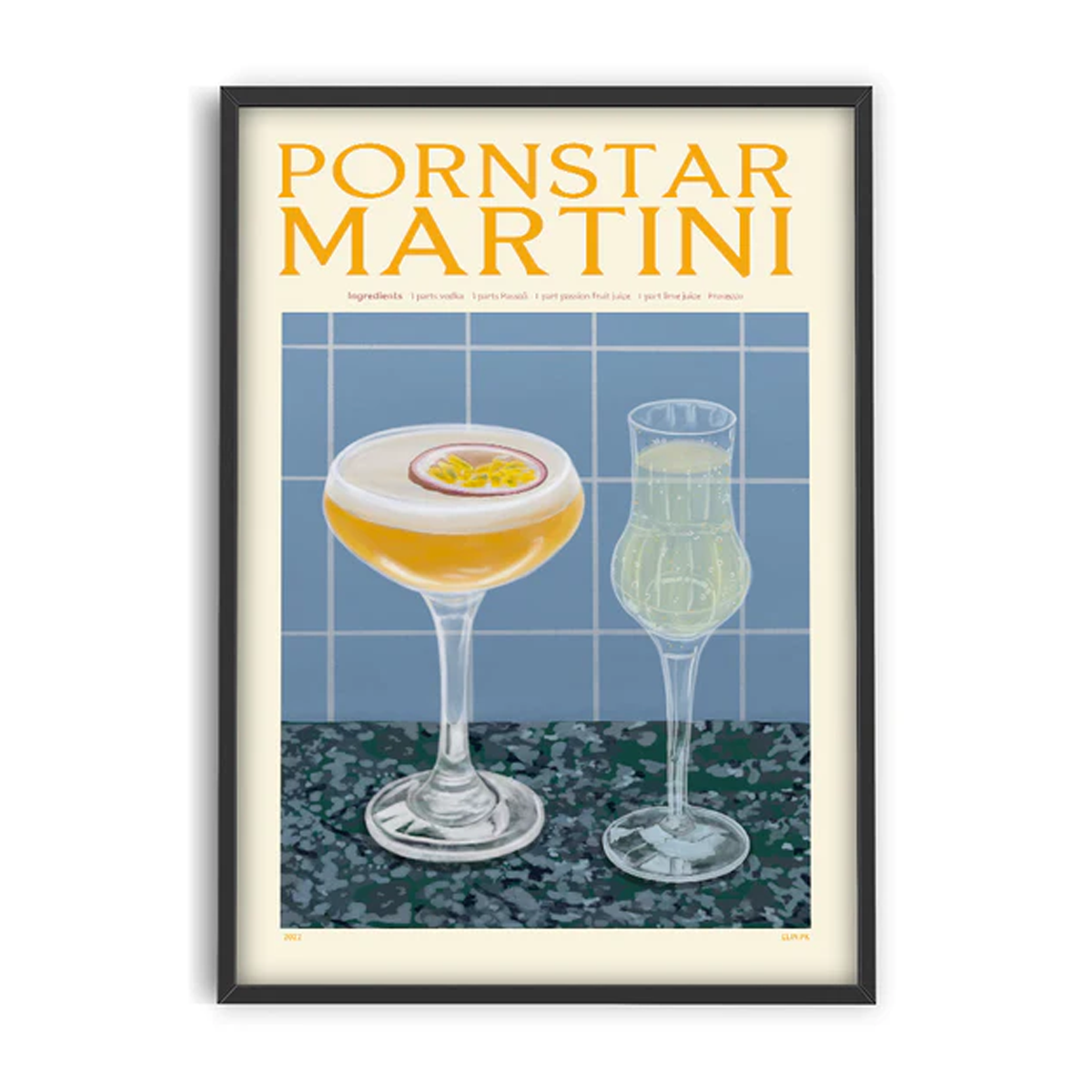 affiche cocktail elin pk cosmopolitan - PSTR studio
