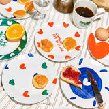 Assiette Coeurs All-Over | Fleux | 4
