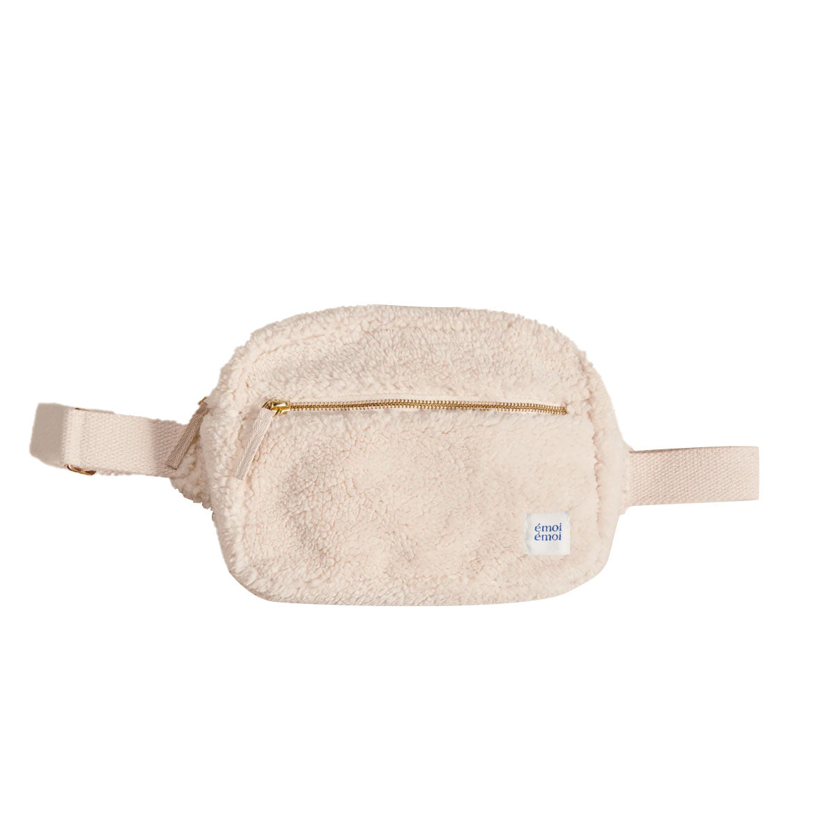 Sac banane en moumoute beige - Chez Paulette Barcelona