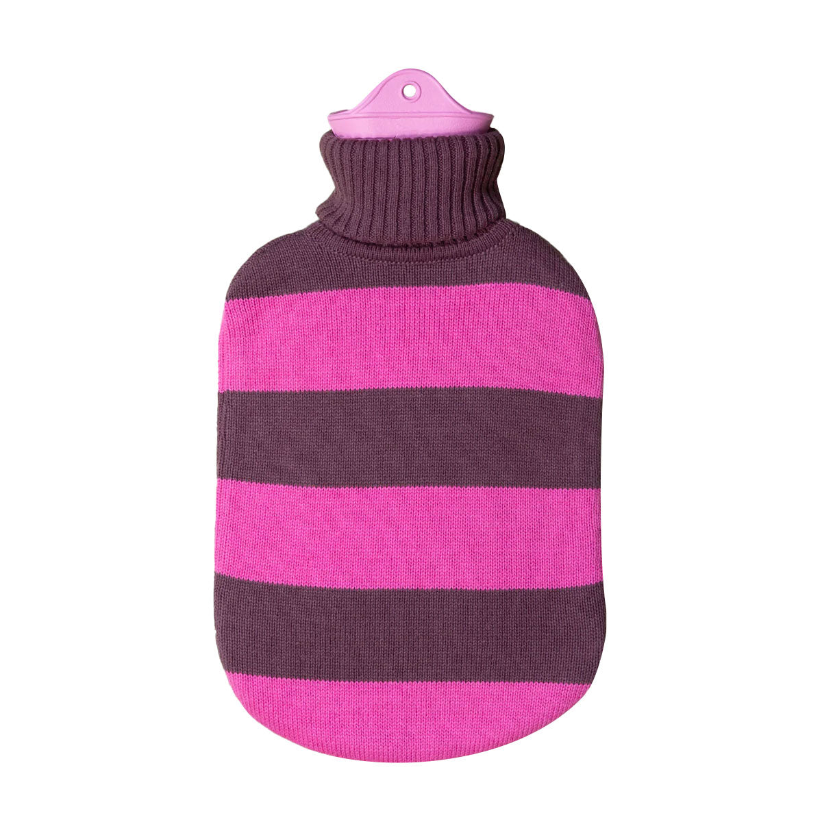 Bouillotte à tricoter de couleur unie (sans bouillotte) Bouillotte à  tricoter douce remplie d'eau à l'eau chaude Sac en velours (violet clair)