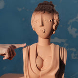 Buste Poppea - 24 cm x 20 cm x 44 cm - Terracotta | Fleux | 16