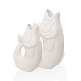 Monsieur Carafon Fish Vase - White | Fleux | 10