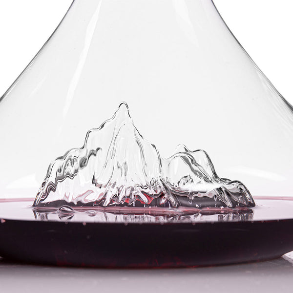 Carafe à vin topographic Mont Blanc