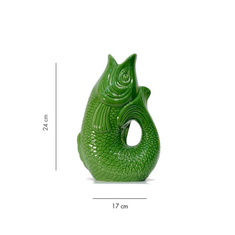 Decanter / Vase Monsieur Carafon Fish - 1.2L - Azure 
