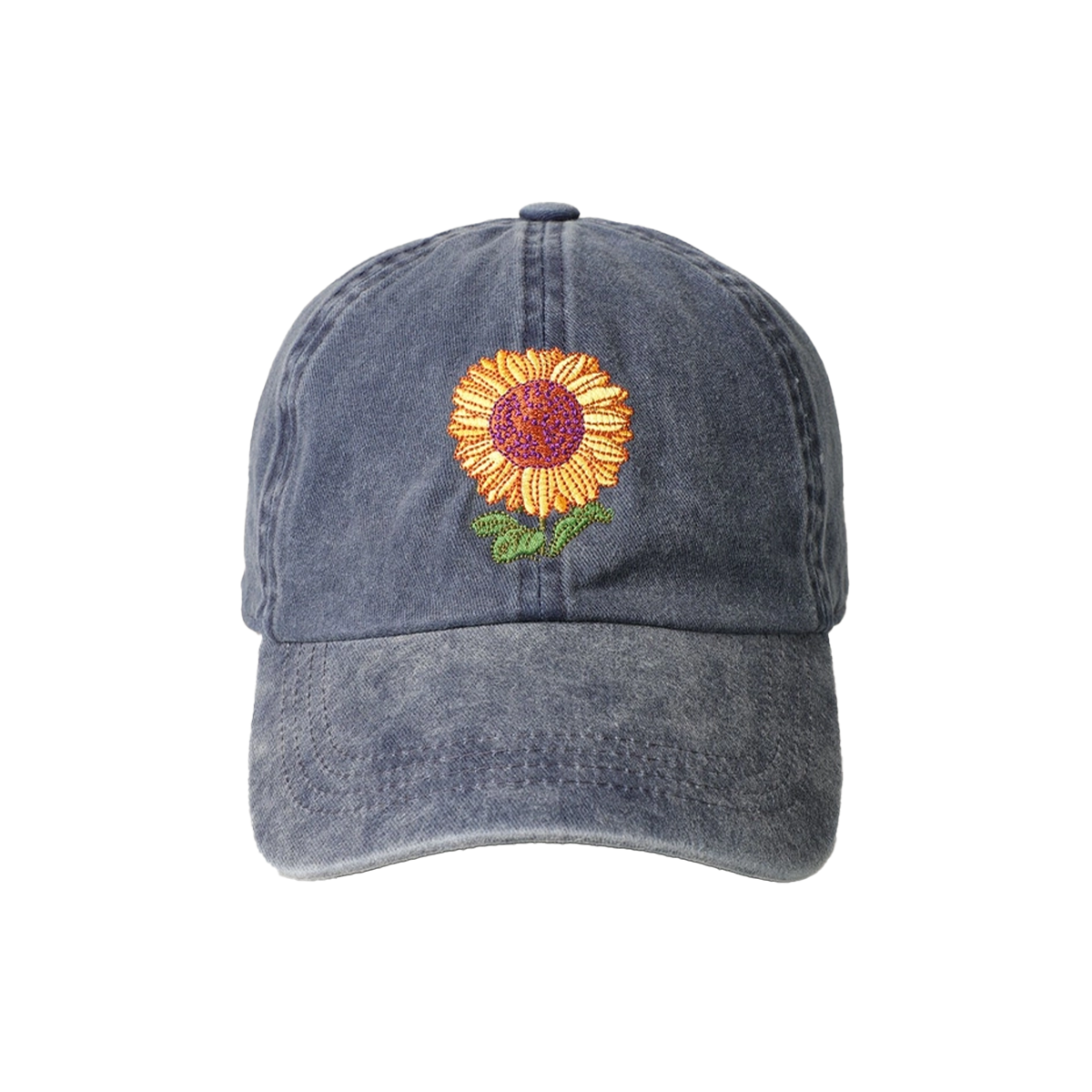 Sunflower Embroidery Cap Flowers – Fleux