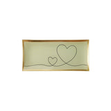 Plateau Rectangle L - Coeur - Blanc - 10 x 21 cm | Fleux | 2