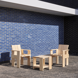 Dining Crate Chair - Pinewood - 64 x 81 x 57.5cm | Fleux | 5