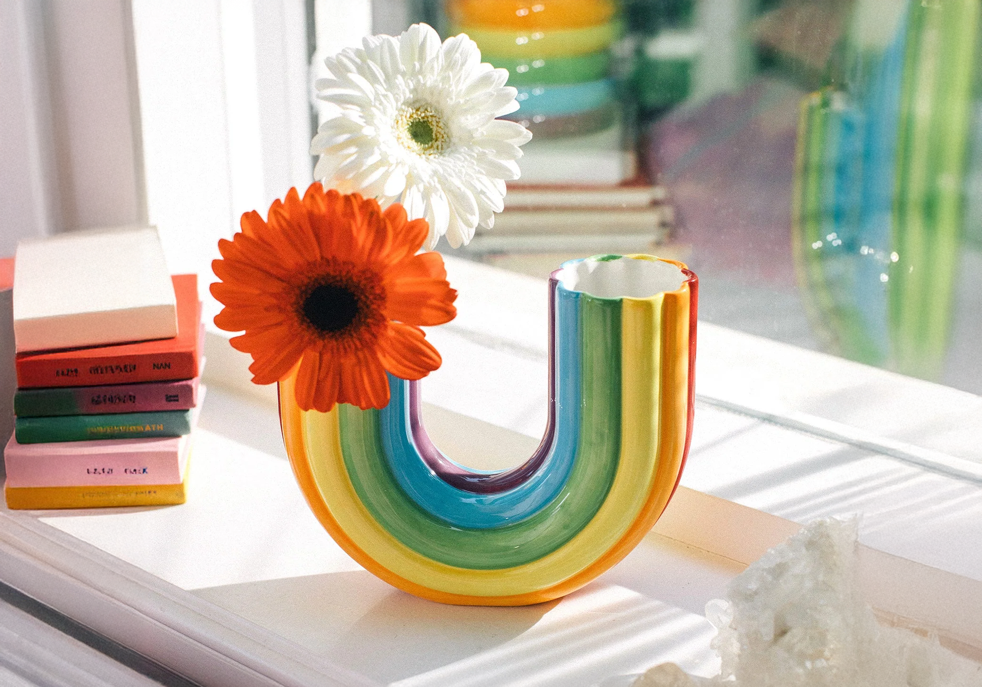 vase rainbow