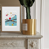 Paris Love Locks Poster - Why LA? Why Paris? - 22 x 22 cm | Fleux | 3