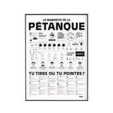 Affiche Le manifeste de la pétanque - 50 x 70 cm | Fleux | 3