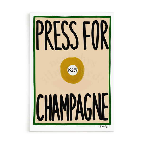 Affiche A3 Press For Champagne