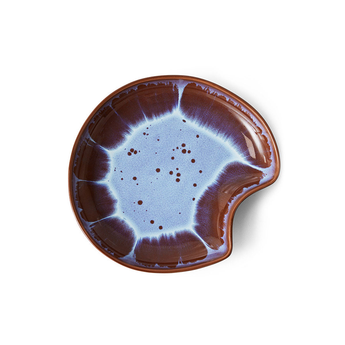 FÄRGKLAR Assiette plate Marron brillant 26 cm