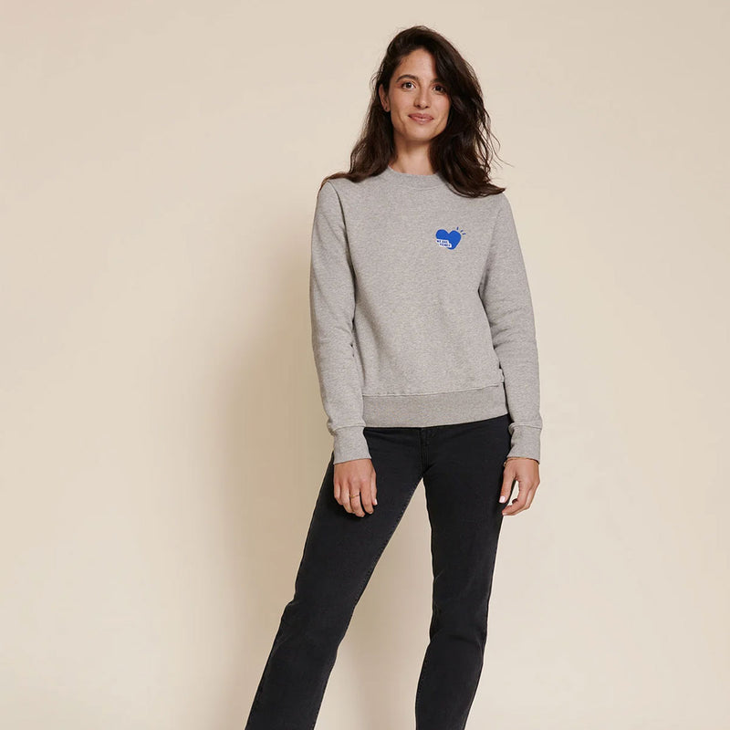 Le Sweat We Are Family Femme - Gris