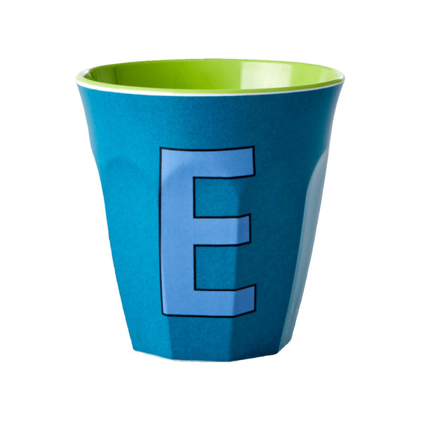 Letter E melamine cup