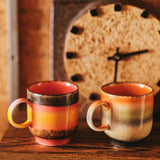 Tasse à Café Céramique 70'S Robusta - 10.8 x 7.5 x 8 cm | Fleux | 7