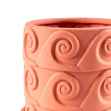 Pot de fleurs avec soucoupe Onda - Ø 24 cm x 23 cm - Terracotta | Fleux | 8