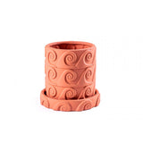 Pot de fleurs avec soucoupe Onda - Ø 24 cm x 23 cm - Terracotta | Fleux | 5