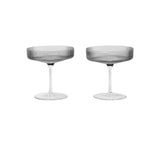 Set of 2 Ripple Champagne glasses  | Fleux | 8