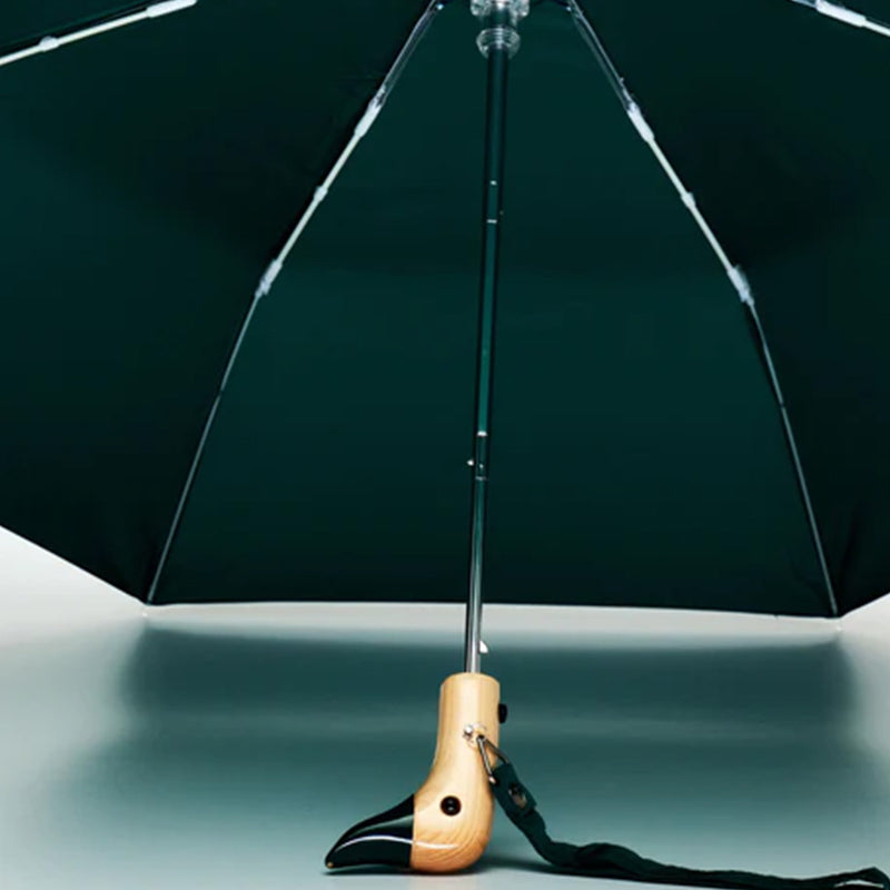 Parapluie à manche Tête de Canard - Vert forêt