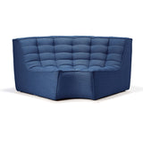 Module d'angle arrondi canapé N701 - Bleu | Fleux | 2