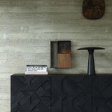 Graphic sideboard in varnished teak - 3 doors | Fleux | 5