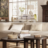 Post Coffee coffee table in smoked oak - Ø 100 x H 33 cm | Fleux | 5