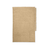Crease rug in pleated wool - 160 x 250 cm - Light sand | Fleux | 2