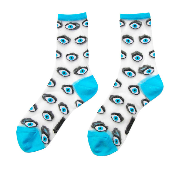 Transparent Socks 35/40 - Eye