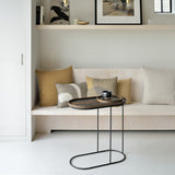 Table à plateau Oblong en métal et bois - L 69 cm | Fleux | 10