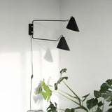 Double Club Wall Lamp - 81 x 42 cm - Black | Fleux | 4