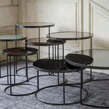 Set of 2 nesting tables Nesting - Charcoal - Ø 92 cm | Fleux | 9