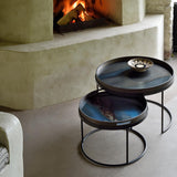 Set de 2 Tables basses pour plateaux ronds - Ø 62 cm & Ø 49 cm | Fleux | 7