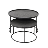 Set of 2 coffee tables for round tops - Ø 62 cm &amp; Ø 49 cm | Fleux | 6