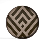 Wooden tidy tray - Graphite Chevron - 30 x 30 cm | Fleux | 3