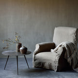 Luna coffee table - Lava Linear - Whiskey - Ø 65 xh 41 cm | Fleux | 6