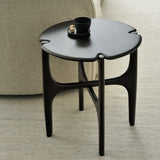 Table d'appoint Polished Imperfect en acajou - Marron | Fleux | 5