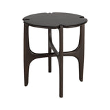 Polished Imperfect Mahogany Side Table - Brown | Fleux | 4