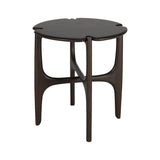 Table d'appoint Polished Imperfect en acajou - Marron | Fleux | 4