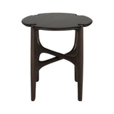 Polished Imperfect Mahogany Side Table - Brown | Fleux | 3