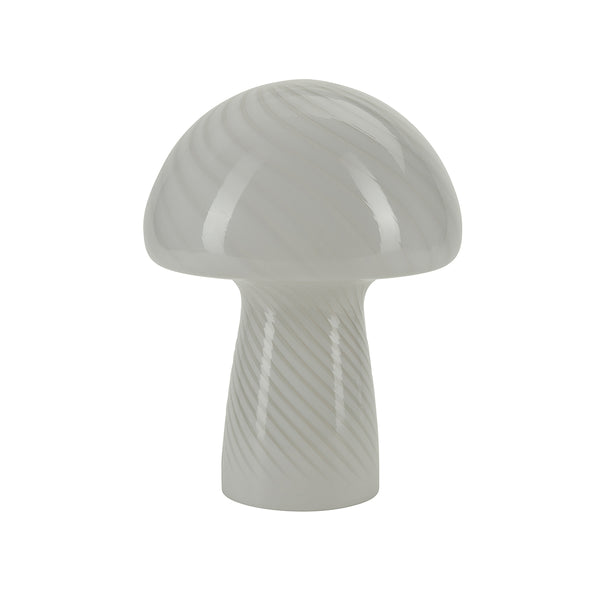Mushroom lamp H 32 cm - White
