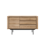 Buffet Shadow en chêne - 1 porte, 3 tiroirs | Fleux | 2