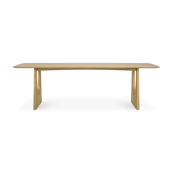 Geometric table in oak - L 250 cm